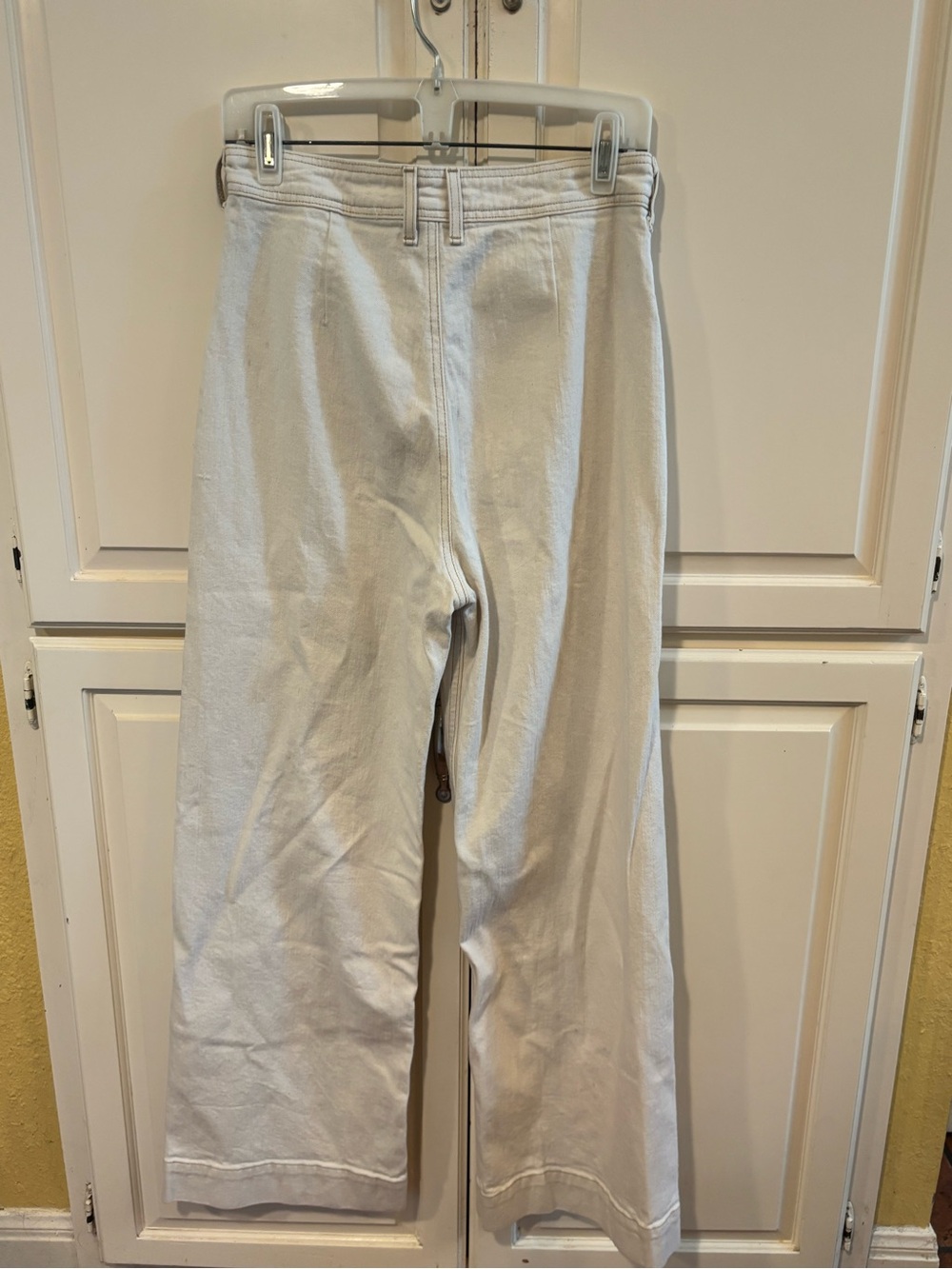 G. Label Wide Leg Cream Denim Jeans. Size 29 - Picture 2 of 10